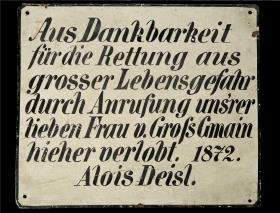 Aus Dankbarkeit für die Rettung ...