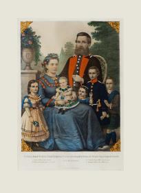 Sr. Königl. Hoheit Friedrich Wilhelm Kronprinz v. Preussen nebst Gemahlin Victoria geb. Prinzess Royal v. England u. Familie.