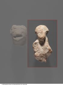 Fragment einer Affenfigur