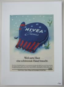 Nivea-Creme "Weil zarte Haut eine schützende Hand braucht."