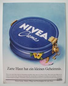 Nivea-Creme "Zarte Haut hat ein kleines Geheimnis."