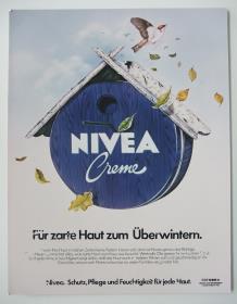 Nivea-Creme "Für zarte Haut zum Überwintern."