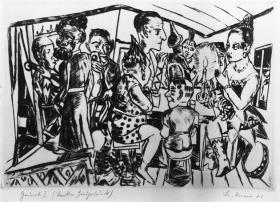 Hinter den Kulissen (Blatt 3 aus: "Jahrmarkt")