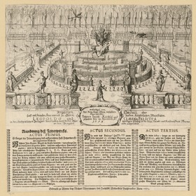 Feuerwerkstheater zur Hochzeit von Leopold I. und Claudia Felizitas von Österreich in Wien 1673