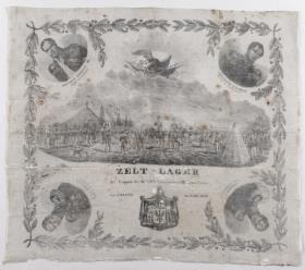 Zelt-Lager der Truppen des Königlich Preussischen VIII. Armee-Corps bei Coblenz im Jahr 1836