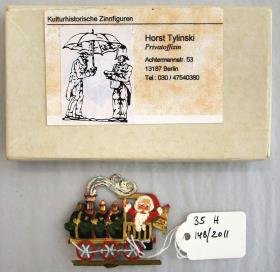 Lokomotive mit Weihnachtsmann