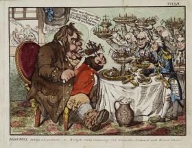 John Bull taking a Luncheon.