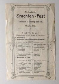 Alt-Innviertler Trachtenfest in Taufkirchen, Pfingsten 1909