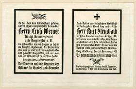 2 Gedenk- bzw. Trauerbekundungen in Anzeigenform