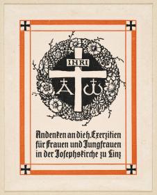 Andenken an die heiligen Exerzitien für Frauen und Jungfrauen in der Josephskirche zu Linz