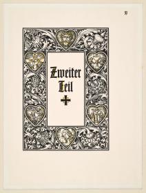 Zwischentitel christlicher Erbauungsliteratur: "Zweiter Teil"