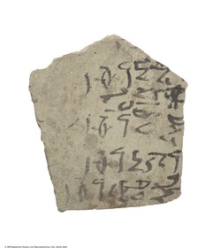 Hieratisches Ostrakon mit einer Namensliste