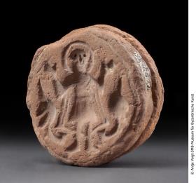 Stempel mit Darstellung des heiligen Menas