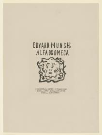 Aus der Mappe "Alpha und Omega": EDVARD MUNCH: ALFA OG OMEGA