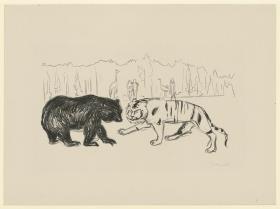 Aus der Mappe "Alpha und Omega": Tiger und Bär