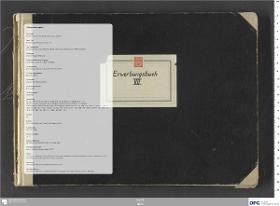 Erwerbungsbuch VII der Musikethnologien Abteilung des Museums für Völkerkunde Berlin