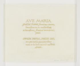 Ave Maria (Schriftprobe)