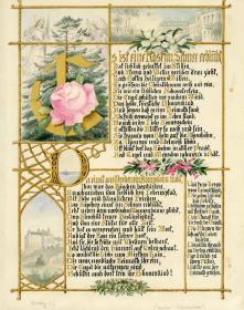 Es ist eine Rose im Schnee erblüht (Schriftprobe)