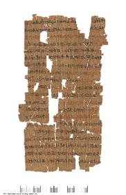 Hieratischer Papyrus mit Rezepten gegen Hustenbeschwerden