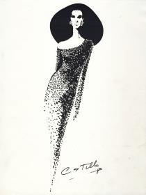 Ein Modell von Antonio Castillo, Paris, H/ W 1965/ 1966