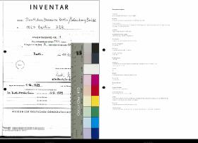 Inventar Schenkung Brühl für (KGM) [= Inventar der Staatlichen Museen zu Berlin /Schenkung Brühl in 1020 Berlin DDR Inventarbuch Nr. 1 (Inv. Nr. SB 538) 1989]