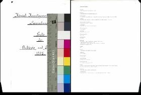 Inventarbuch Sammlung 1908 [= Königl. Kunstgewerbe-Museum. Sammlung. Liste der Ankäufe und Geschenke 1908.]