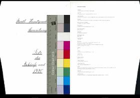 Inventarbuch Sammlung 1920 [= Staatl. Kunstgewerbe-Museum Sammlung Liste der Ankäufe und Geschenke 1920]