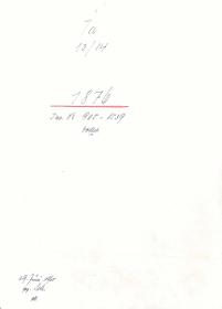 7a 13/14 1876 If.Nr. 905-1539 vollst. 29.Juni 1960 gez. Sch. [Schönberger, Arno] v.B. [= LS 905-1005; Erwerbungsjahr 1876: 1006-1539 aus Inventarbuch Sammlung 1876]