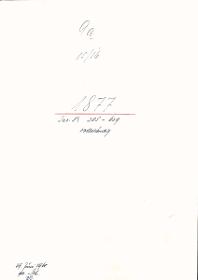 9a 15/16 1877 Inv.Nr. 305-629 vollständig 29. Juni 1960 gez. Sch. [Schönberger, Arno] v.B. [= Erwerbungsjahr 1877: 305-455; LS: 501-629 aus Inventarbuch Sammlung 1877]