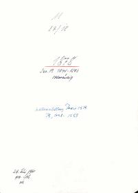 11 17/18 1878 Inv.Nr. 1041-1583 vollständig Weltausstellung Paris 1878 78, 1438-1583 29. Juni 1960 gez. Sch. [Schönberger, Arno] v.B. [= Erwerbungsjahr 1878: 1041-1583 aus Inventarbuch Sammlung 1878]