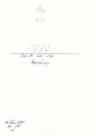 19a 26/27 1882 Inv.Nr. 263-569 vollständig 30. Juni 1960 gez. Sch. [Schönberger, Arno] v.B. [= Erwerbungsjahr 1882: 263-569 aus Inventarbuch Sammlung 1882]