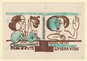 Georg Heym Umbra vitae Bucheinband 2. Fassung