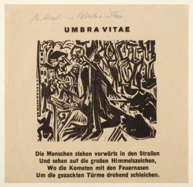 Georg Heym Umbra vitae Andruck Umbra vitae