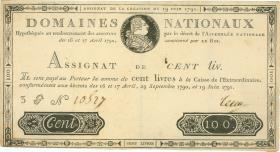 Frankreich: 100 Livres 1791