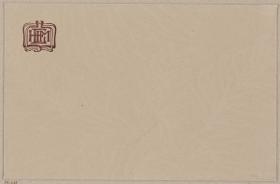 Briefumschlag mit Monogramm HEM (H. Engelhard Tapetenfabrik Mannheim)