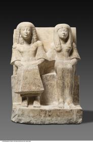 Doppelstatue des Neferhor mit seiner Ehefrau Wiaj