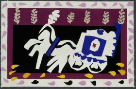 Das Begräbnis des Pierrot. Aus "Jazz". Tafel X. S. 70/71