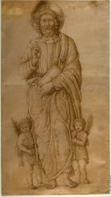 Segnender Christus und zwei Engel ("Der Erlöser")