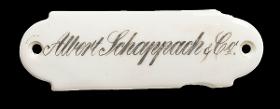 Namensschild "Albert Schappach & Co."
