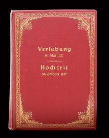 Verlobung 14. Mai 1937. Hochzeit 30. Oktober 1937.