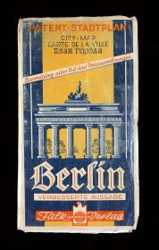 Patent-Stadtplan. City Map. Carte de la ville. план го́рода. Darstellung aller Teil- und Totalzerstörungen. Berlin Verbesserte Ausgabe.