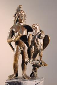 Statuettengruppe von Ganymed und Adler