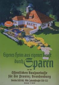 Eigenes Heim aus eigener Kraft durch Sparen