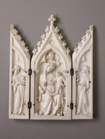 Thronende Muttergottes und Engel