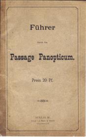 Führer durch das Passage Panopticum. Preis 20 Pf.