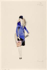Frau in Kleid