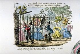 Lady Dashington's Bonnet stops the way!