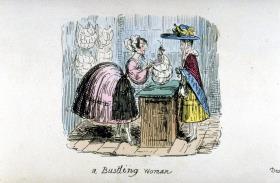 A Bustling woman
