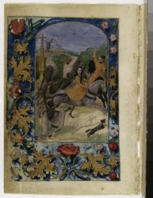 Die drei Lebenden und Toten, in: Stundenbuch der Maria von Burgund und Kaiser Maximilians
