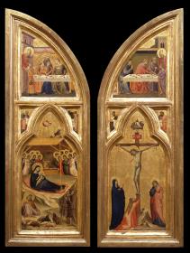 Innenseiten der Flügel des Triptychons (2 Tafeln)